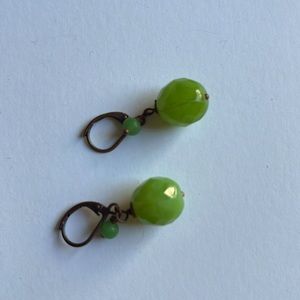 Green earrings